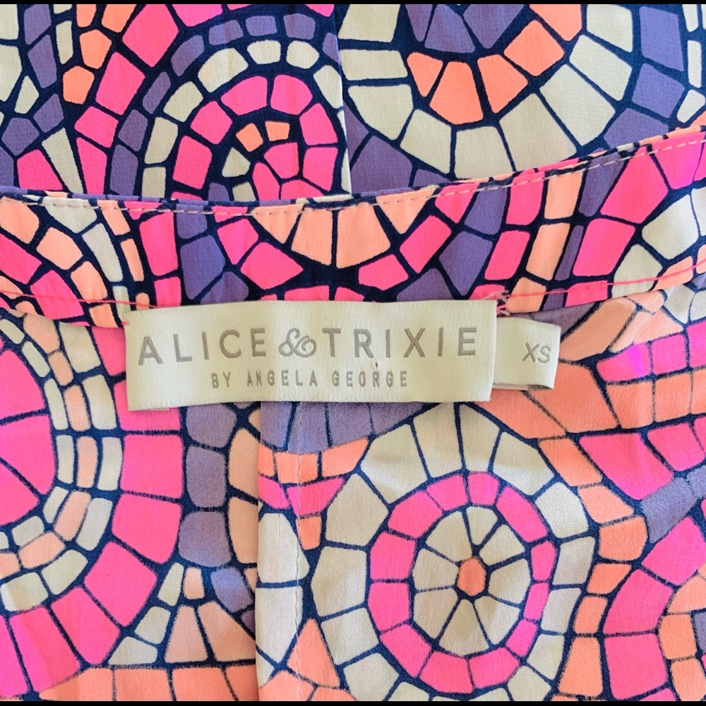 Alice & Trixie Rare Mosaic Print Go Go Mini Dress - Picture 6 of 8